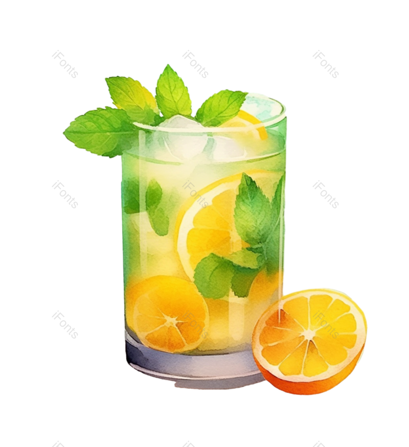 清新图片,夏天元素,插画PNG,水果免抠素材